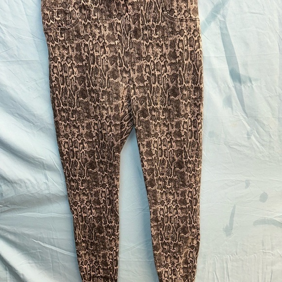 SPANX Snake Print Jeggings - Brown and Black - Picture 1 of 7